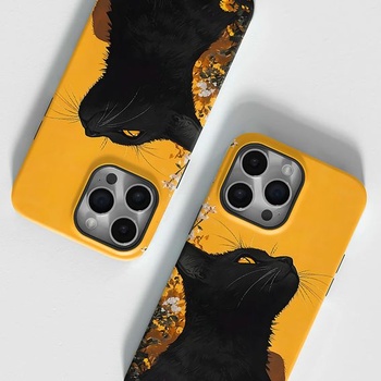 Puzdro na telefón Tawarror pre iPhone 12/12 Pro, ochranný kryt 2 v 1 s roztomilou mačkou,