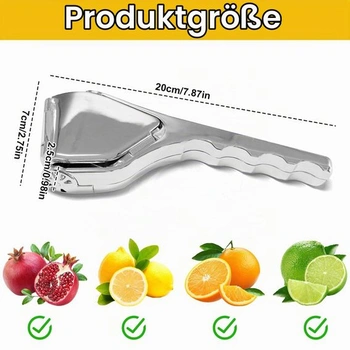 Prémiový kovový lis na citrusy, odšťavňovač na citrony, lis na limetky z nerezové oceli, ruční