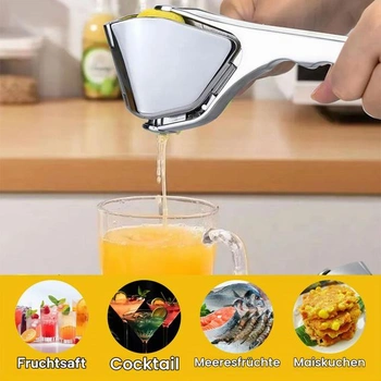 Prémiový kovový lis na citrusy, odšťavňovač na citrony, lis na limetky z nerezové oceli, ruční