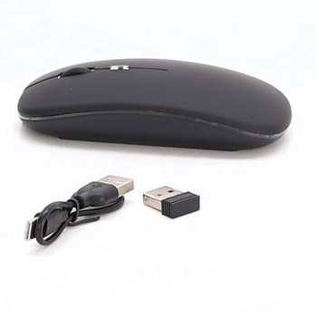 GADIRIA Dobíjacia 2,4 GHz Duálna Bluetooth Bezdrôtová Myš 1600 dpi - Tichá Herná Myš pre PC a