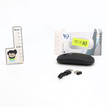 GADIRIA Dobíjacia 2,4 GHz Duálna Bluetooth Bezdrôtová Myš 1600 dpi - Tichá Herná Myš pre PC a