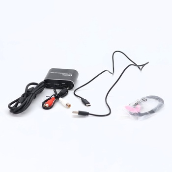 Avideo links HDMI audio extraktor, 4K @ 60Hz HDMI na optický Toslink SPDIF + 3,5 mm AUX stereo, HDMI
