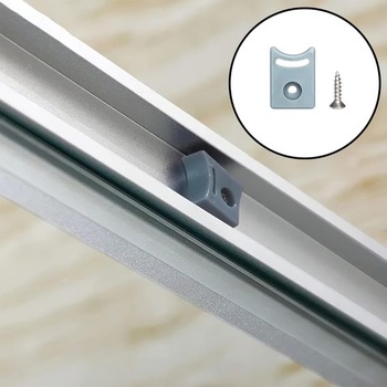Náhradní posuvné válečky pro sprchové dveře, 25 mm, 4 kusy pro sklo 4-6 mm, zakřivené válečky pro