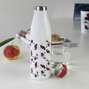 Termofľaša Mickey Kiss Sketch, červená, 500ml, viacfarebná