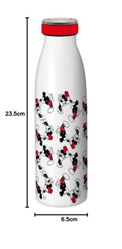 Termofľaša Mickey Kiss Sketch, červená, 500ml, viacfarebná