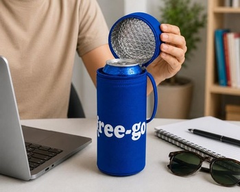 Terryshop74® Držiak na termosky pre 500ml fľaše – Izolovaný obal so zipsom a rukoväťou – Držiak na