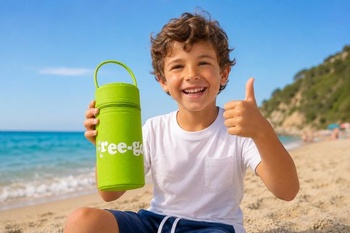 Terryshop74® Držiak na termosky pre 500ml fľaše – Izolovaný obal so zipsom a rukoväťou – Držiak na