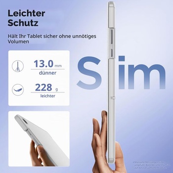 Púzdro EasyAcc pre Samsung Galaxy Tab A11+ Plus/ A9+ 11 palcov Ultratenké svetlo šedé Galaxy Tab