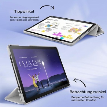 Pouzdro EasyAcc pro Samsung Galaxy Tab A11+ Plus/ A9+ 11 palců Ultratenké světle šedé Galaxy Tab
