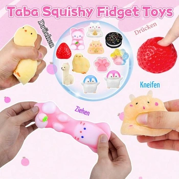 11 senzorických hračiek Taba Squishy pre úľavu od stresu, mačacia labka