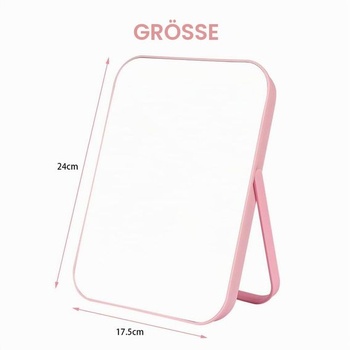 Zrkadlo OSDUE 17,5 × 24 cm Super HD, skladacie stolné zrkadlo, prenosné kozmetické zrkadlo, skladacie