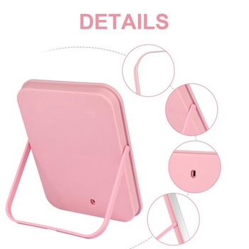 Zrkadlo OSDUE 17,5 × 24 cm Super HD, skladacie stolné zrkadlo, prenosné kozmetické zrkadlo, skladacie