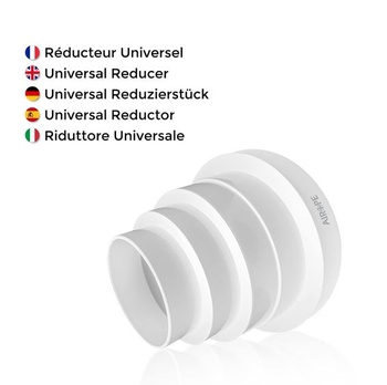 Univerzální redukce Ø 80 – 150 mm, nastavitelná pro hadice ve ventilačních systémech; výfuk