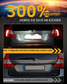 LED osvětlení SPZ pro Volvo C30 C70 S40 S60 S80 V50 V60 V70 XC60 XC70 XC90, [Odolné a efektivní]