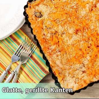 Forma na koláč s odnímateľným dnom, obdĺžniková forma na quiche, koláčová forma s nepriľnavým