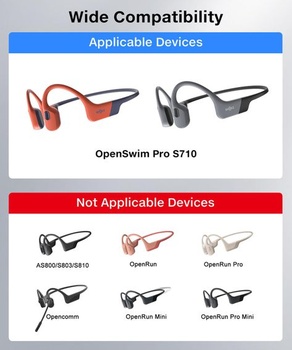 Nabíjecí adaptér USB-C pro sluchátka Shokz (2 ks) S710 fialový