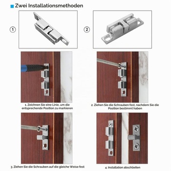 Guľôčkové západky, 10 kusov, dvojité guličkové západky, nastaviteľné dvojité guličkové západky,