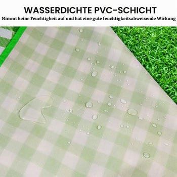 Pikniková deka reakoo 200x300 cm, XXL nepromokavá plážová deka, velká pikniková deka s rukojetí,