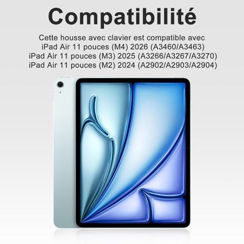 Puzdro s klávesnicou pre iPad Air 11 palcov M4/M3/M2 2026/2025/2024