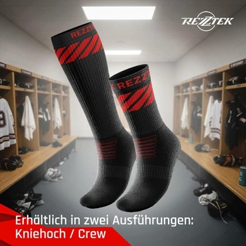 Ponožky na hokejové brusle – Přilnavá podrážka a ochrana proti zakousnutí tkaniček XS Crew Socks