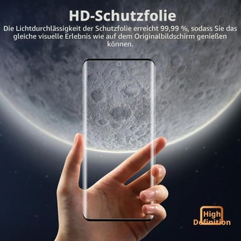 Ochranné tvrzené sklo pro Samsung Galaxy S21 Ultra, 3 ks, tvrdost 9H, kompatibilní s otisky prstů,