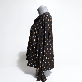 Dámská halenka GORGLITTER černo-zlatá XL