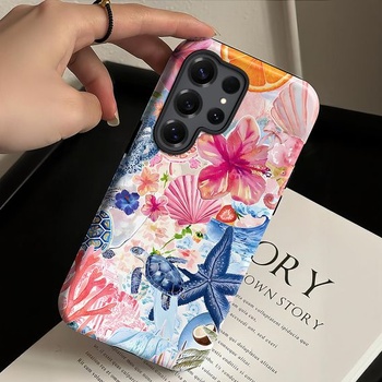 Puzdro na telefón Tawarror pre Samsung Galaxy S25 Ultra, 2 v 1 bohatý ochranný kryt z TPU + PC,