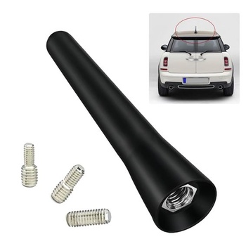 Autoanténa, krátka 6,5 ​​cm, univerzálna strešná anténa pre automobily s 3 skrutkami (M4, M5, M6),