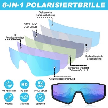 NAMIS Rapid Glasses Rave Polarizované cyklistické okuliare Pánske Dámske športové okuliare UV400 ochrana