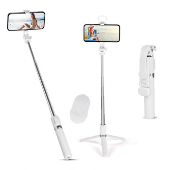 Flintronic selfie tyč, výsuvná hliníková selfie tyč 3 v 1,…