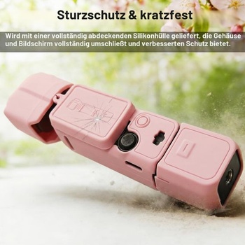 Pouzdro pro DJI Osmo Pocket 3/Xtra Muse s objektivem a ochranou displeje, růžové