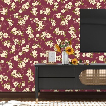 Samolepiace tapeta s kvetinami Skyblur