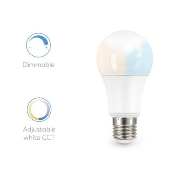 LED žárovky Garza Smarthome, WiFi, 9 W, 810 lm, standardní, E27, funkce stmívání, hlasové ovládání