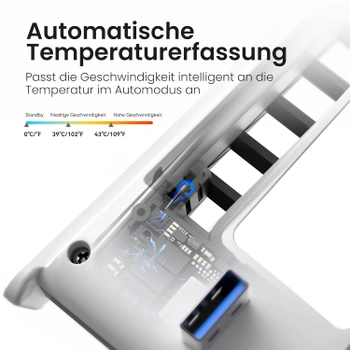 Ventilátor pro PS5 Kiwihome se 3 ventilátory