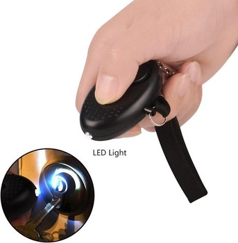 Núdzový osobný alarm [3 kusy] Qoosea Scream Safesound Alarm 140dB LED svietidlo pre