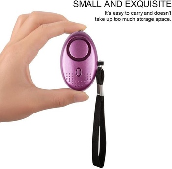 Núdzový osobný alarm [3 kusy] Qoosea Scream Safesound Alarm 140dB LED svietidlo pre