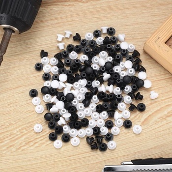 500 ks bielych záslepiek (8 mm)TVNYOUJIA