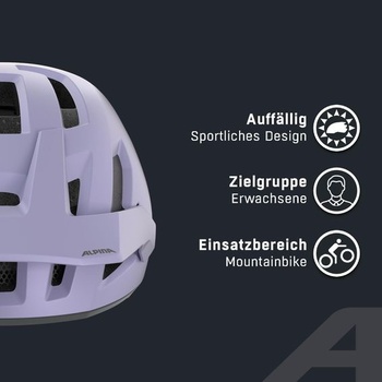 ALPINA Taunus - lehká, hloubková ochrana spánků a zadní části hlavy, velký ventilační systém,