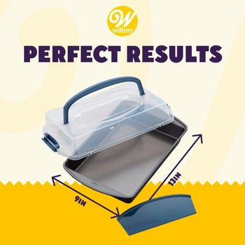 Wilton Recipe Right obdĺžniková forma na pečenie s pokrievkou, 32,5 x 22,5 cm stredná forma na tortu