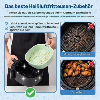 Zapekací pekáč do fritézy, keramický zapekací pekáč, malý zapekací pekáč, pekáč do rúry s