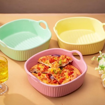 Zapekací pekáč do fritézy, keramický zapekací pekáč, malý zapekací pekáč, pekáč do rúry s