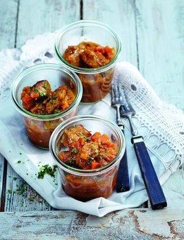 Sada 6 sklenených zaváracích pohárov Weck s objemom 290 ml (kvalitné zaváracie poháre sa