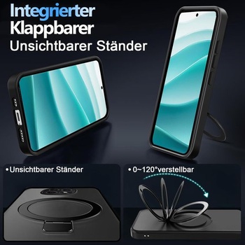 Puzdro na telefón Tawarror MagStand pre Xiaomi Redmi Note 14 Pre 5G, matné priesvitné magnetické
