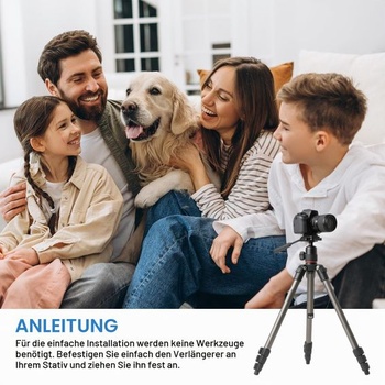 PATIKIL 2dielny predlžovací adaptér pre statív 150 mm 1/4