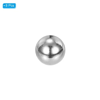 PATIKIL 8 kusov guľových matíc M4x12mm s guľatými slepými otvormi, strieborné