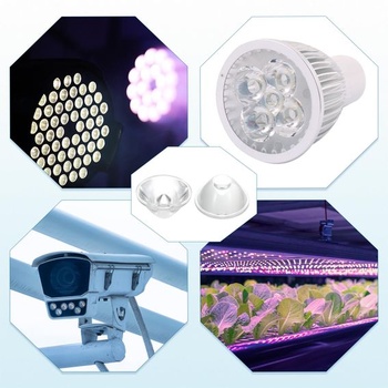 PATIKIL 5stupňová 20mm vysoko výkonná LED šošovka, 30 kusov reflektorových kolimátorov PMMA šošoviek s