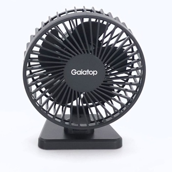 Gaiatop USB stolný ventilátor, malý, ale výkonný, prenosný, tichý, 3 rýchlosti vetra, stolný osobný