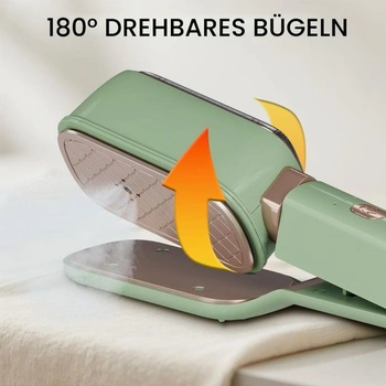 Ruční napařovací žehlička na oblečení, cestovní mini žehlička 3 v 1, otočná o 180°, 1000 W, rychlý
