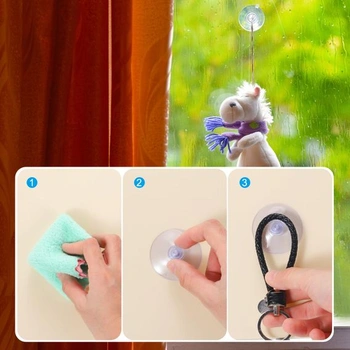 PATIKIL 20 přísavek 30 mm/1,2 palce PVC přísavky průhledné 20 1,2 palce