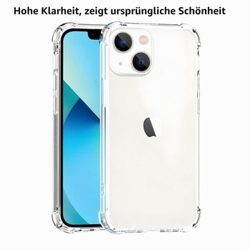 Púzdro Totill pre iPhone 13 Mini s 3 ochrannými fóliami na displej, priehľadné púzdro 4 v 1